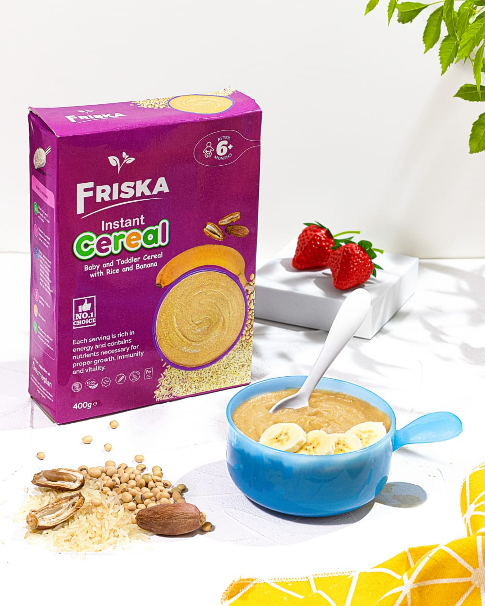 Friska Instant Rice & Banana Baby Cereal
